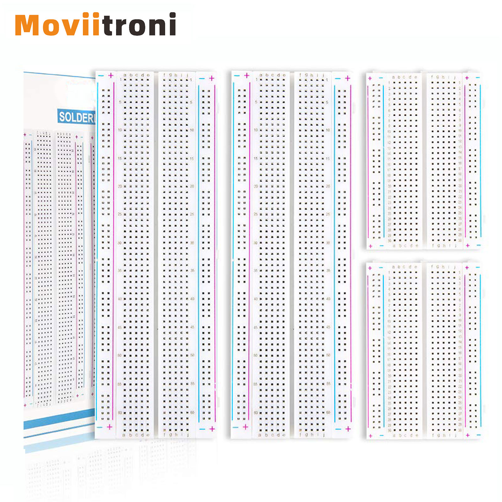 Breadboard 400 Point - 4 pz 400/830 Punti Tagliere MB-102