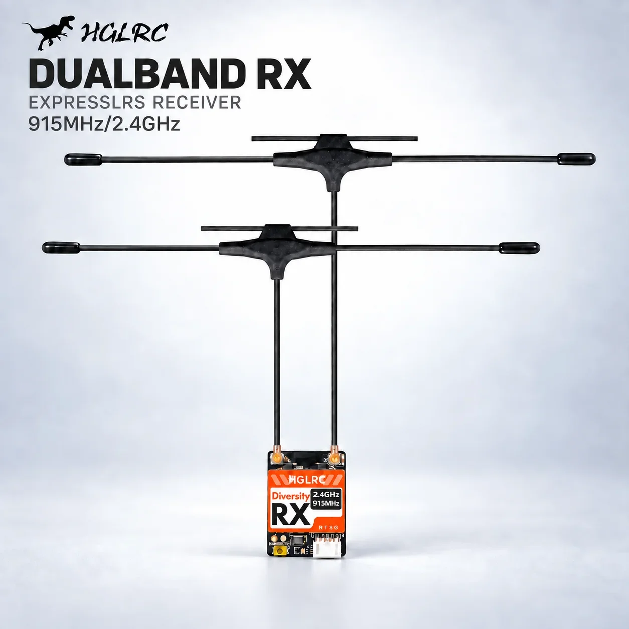 Antenna 2.4Ghz - Ricevitore HGLRC Dualband RX ExpressLRS 915MHz