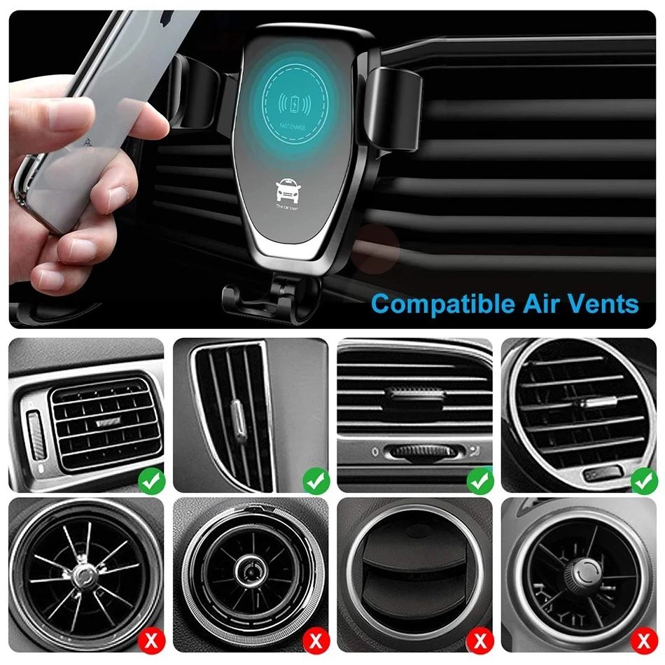 Micro Usb Cable - VIKEFON Caricatore Wireless per Auto, Supporto
