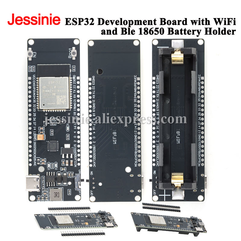 Esp32 Battery Holder Lipo - Scheda di Sviluppo ESP32 con WiFi,