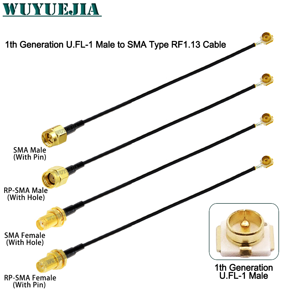 Ipex Connector - 2 pezzi SMA a UFL1 linea