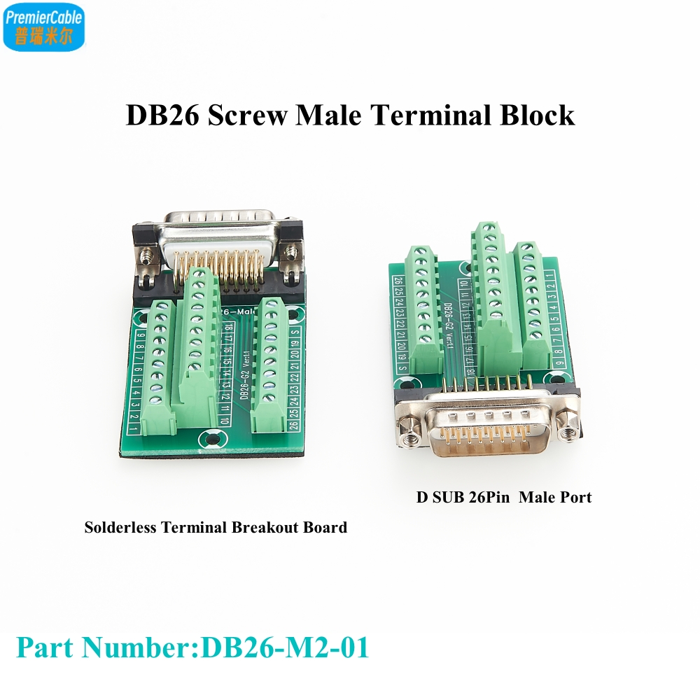 Screw Terminal Block - Modulo di Segnale PCB DB26 Maschio