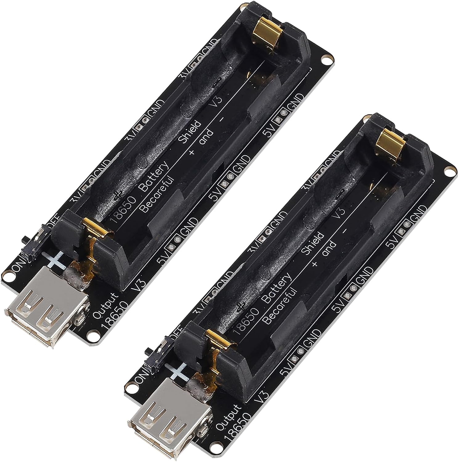 Esp32 Battery Holder Lipo - 2 Pezzi Supporto per Batterie 18650