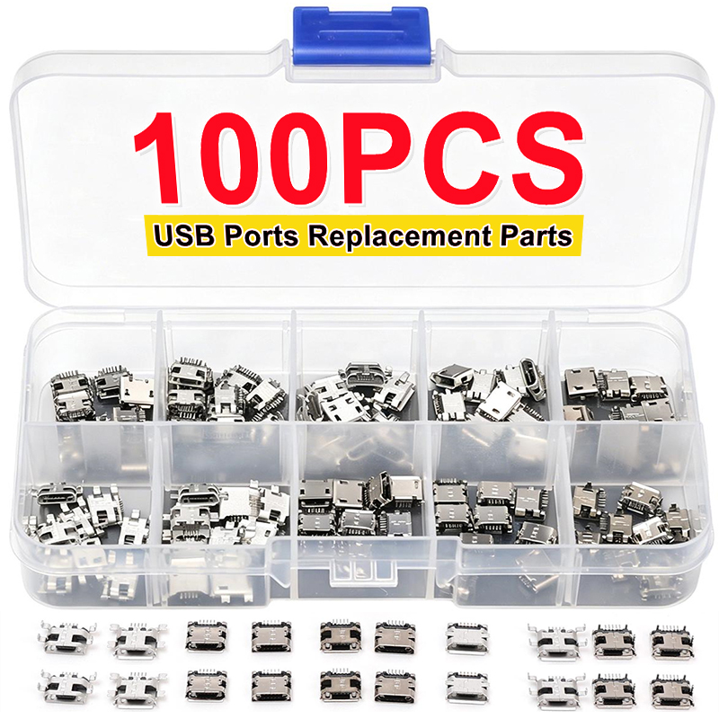Micro Usb Cable - Confezione da 100 Pezzi, 10 Tipi