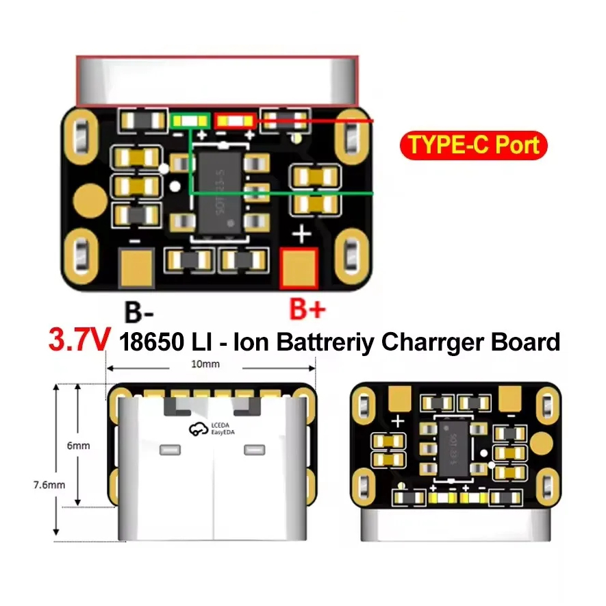 1-50 Pezzi Modulo Scheda di Pr - Li Ion Charger Module recensione e prezzo