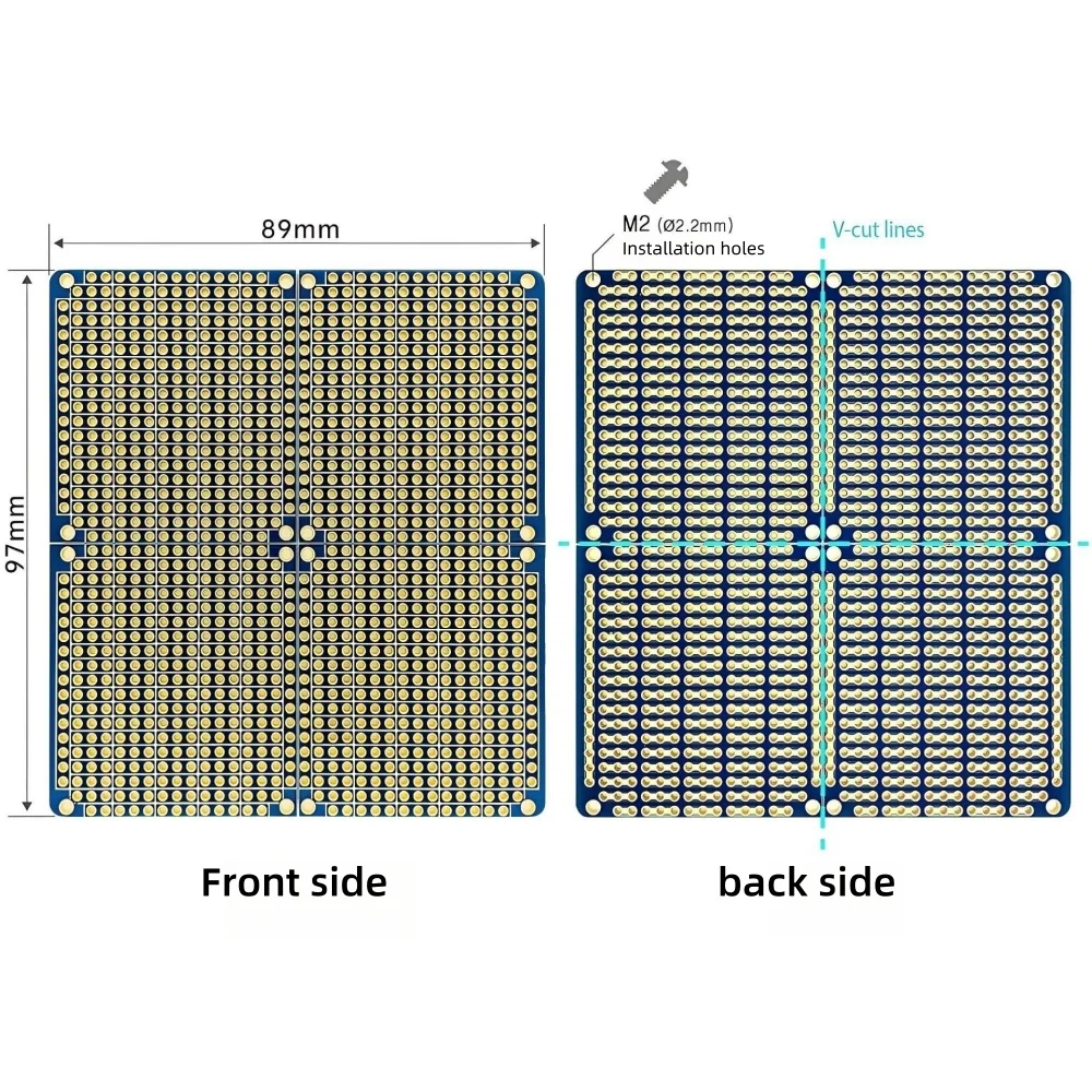 Scheda PCB a incastro 4-in-1 8 - Perfboard recensione e prezzo