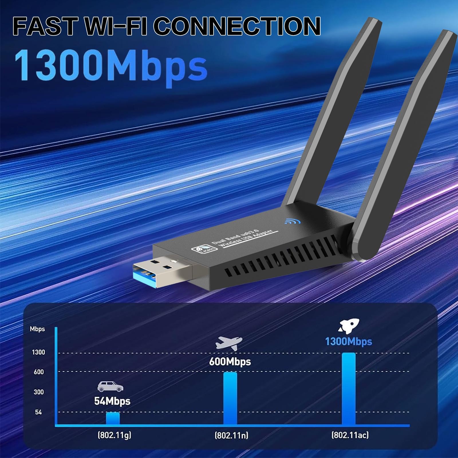 Adattatore WiFi USB 1300Mbps D - Antenna 2.4Ghz recensione e prezzo
