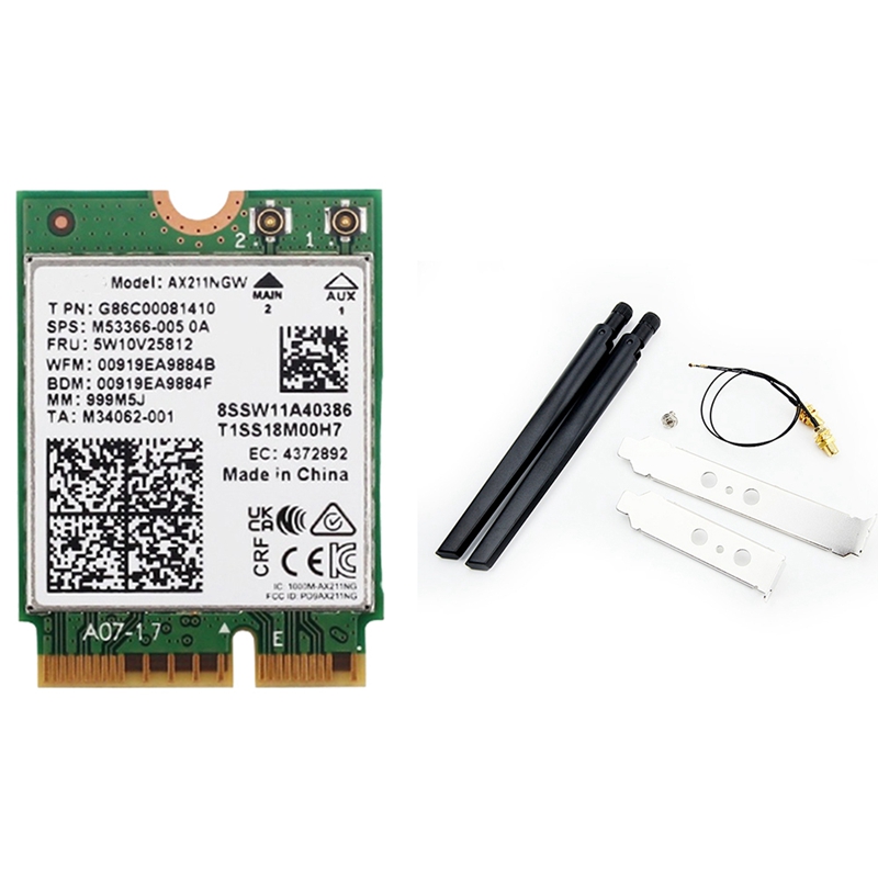 AX211NGW+Adattatore WiFi 6E M. - Antenna 2.4Ghz recensione e prezzo
