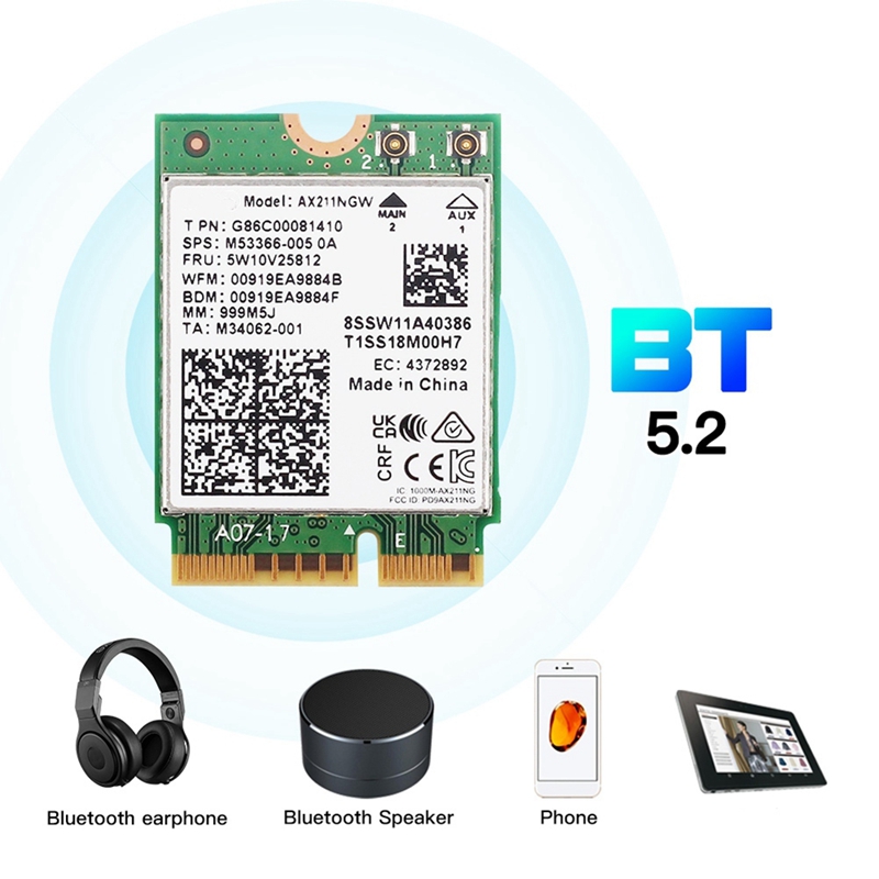 AX211NGW+Adattatore WiFi 6E M. - Antenna 2.4Ghz recensione e prezzo